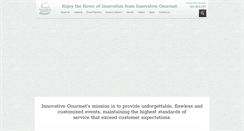 Desktop Screenshot of innovativegourmet.com